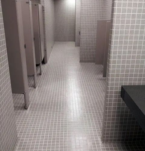 After Replacing the Restroom Tile — Darien, IL — Sterling Services