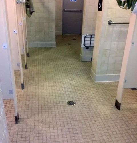 Before Shower Room Prior to Epoxy — Darien, IL — Sterling Services