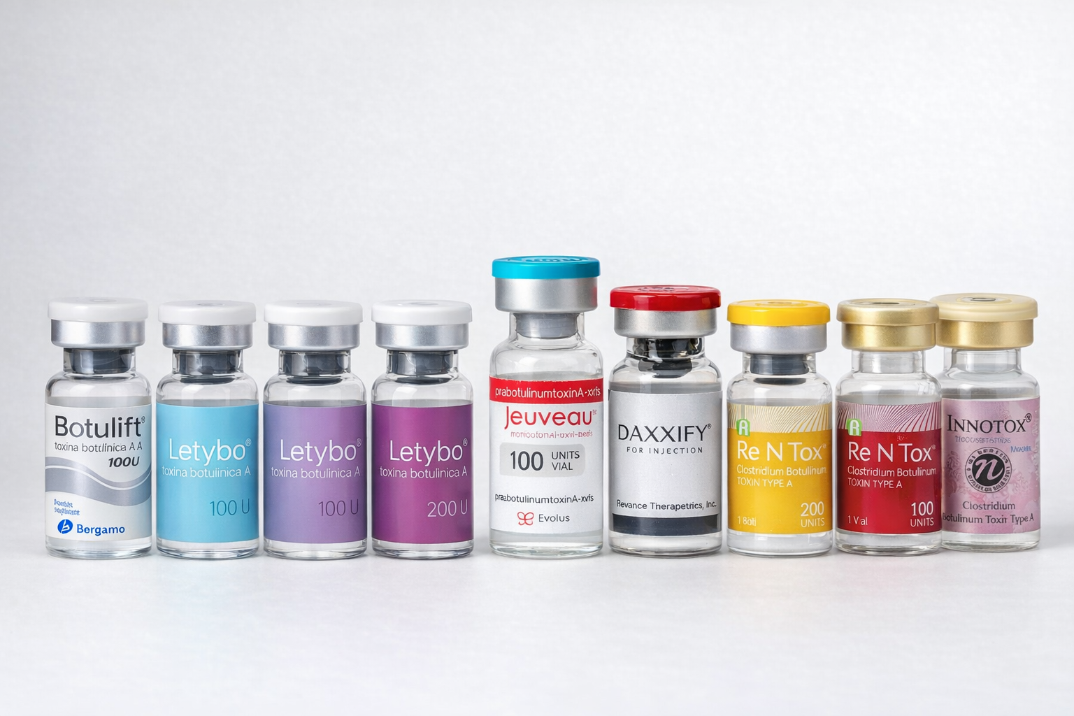 inyectables de varios colores