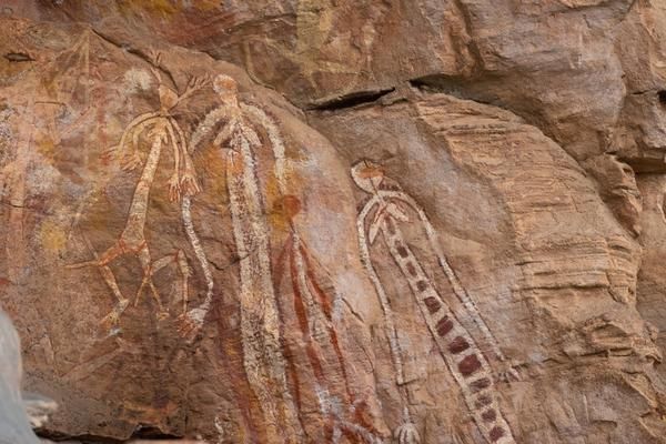 A Close Up of a Painting on a Rock Wall — Zen Luxury Retreats in Darwin City, NT