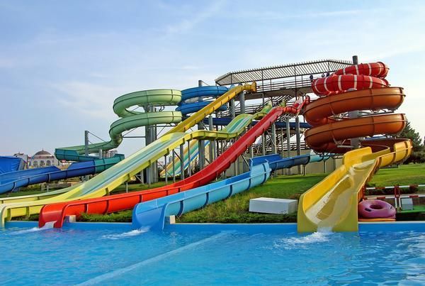 Aqua Park Slides With Different Colors — Zen Luxury Retreats in Darwin City, NT