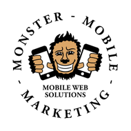 A logo for monster mobile marketing.
