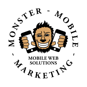 A logo for monster mobile marketing.