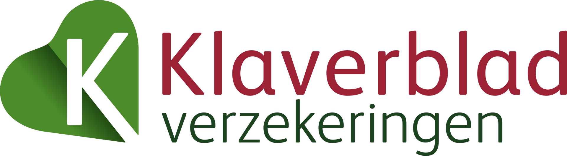Logo van Klaverblad verzekeringen, een Nederlandse verzekeringsmaatschappij. 