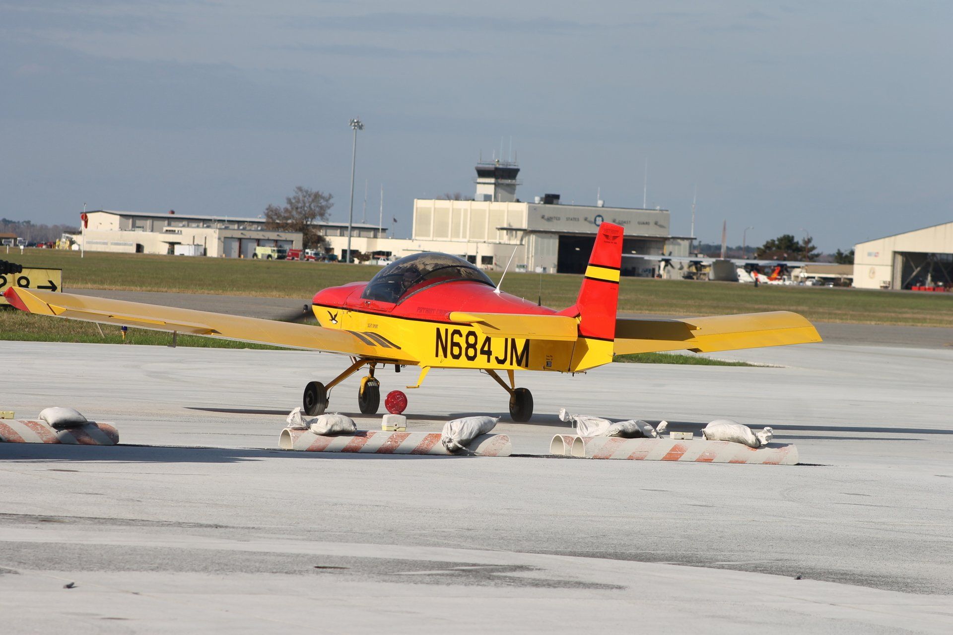 yellow and orange plane