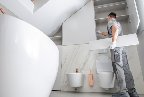 lafayette bathroom remodeling job for an upstair room