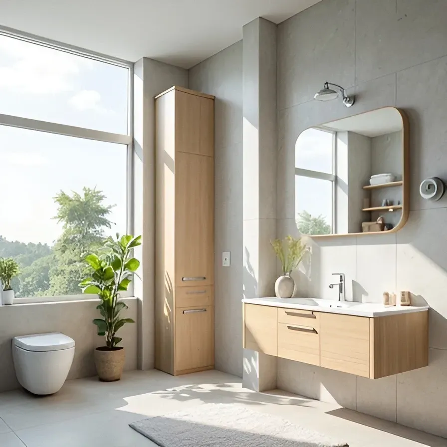Eco-friendly Aspen bathroom remodel water-saving design