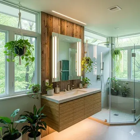 Eco-friendly bathroom remodel Lafayette Louisiana