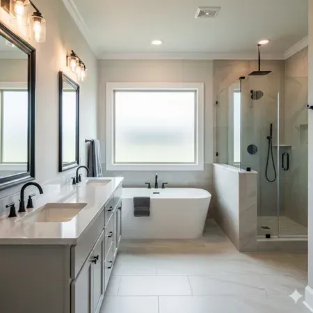 Lafayette bathroom remodel with modern standards