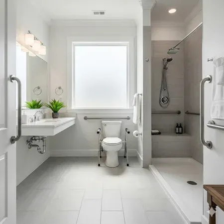 PWD-friendly bathroom remodel in Lafayette