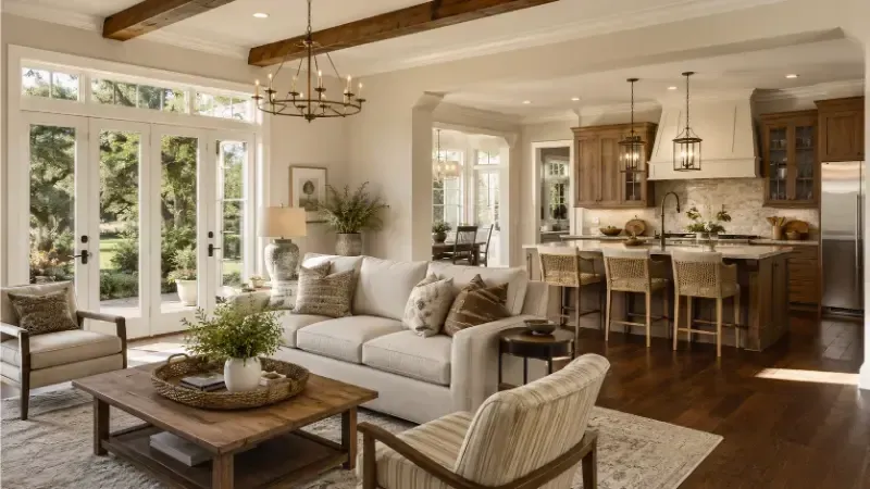 home interior with cohesive paint colors