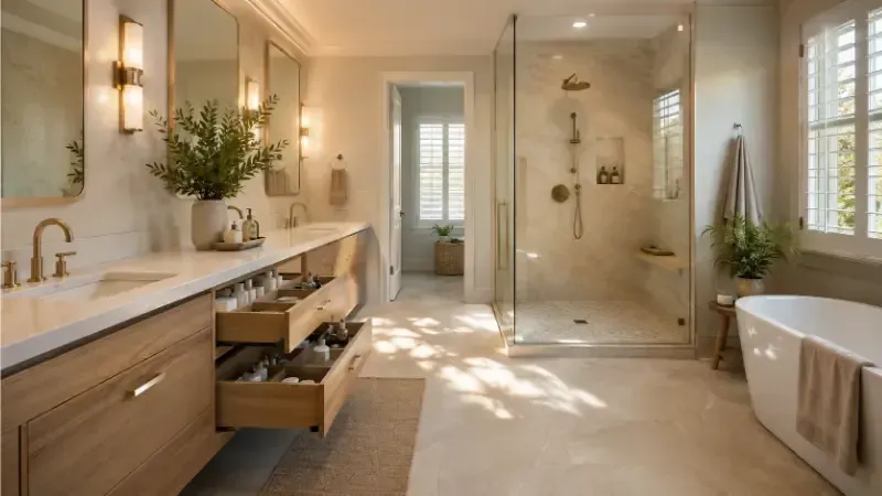 spa-like bathroom in Lafayette, LA