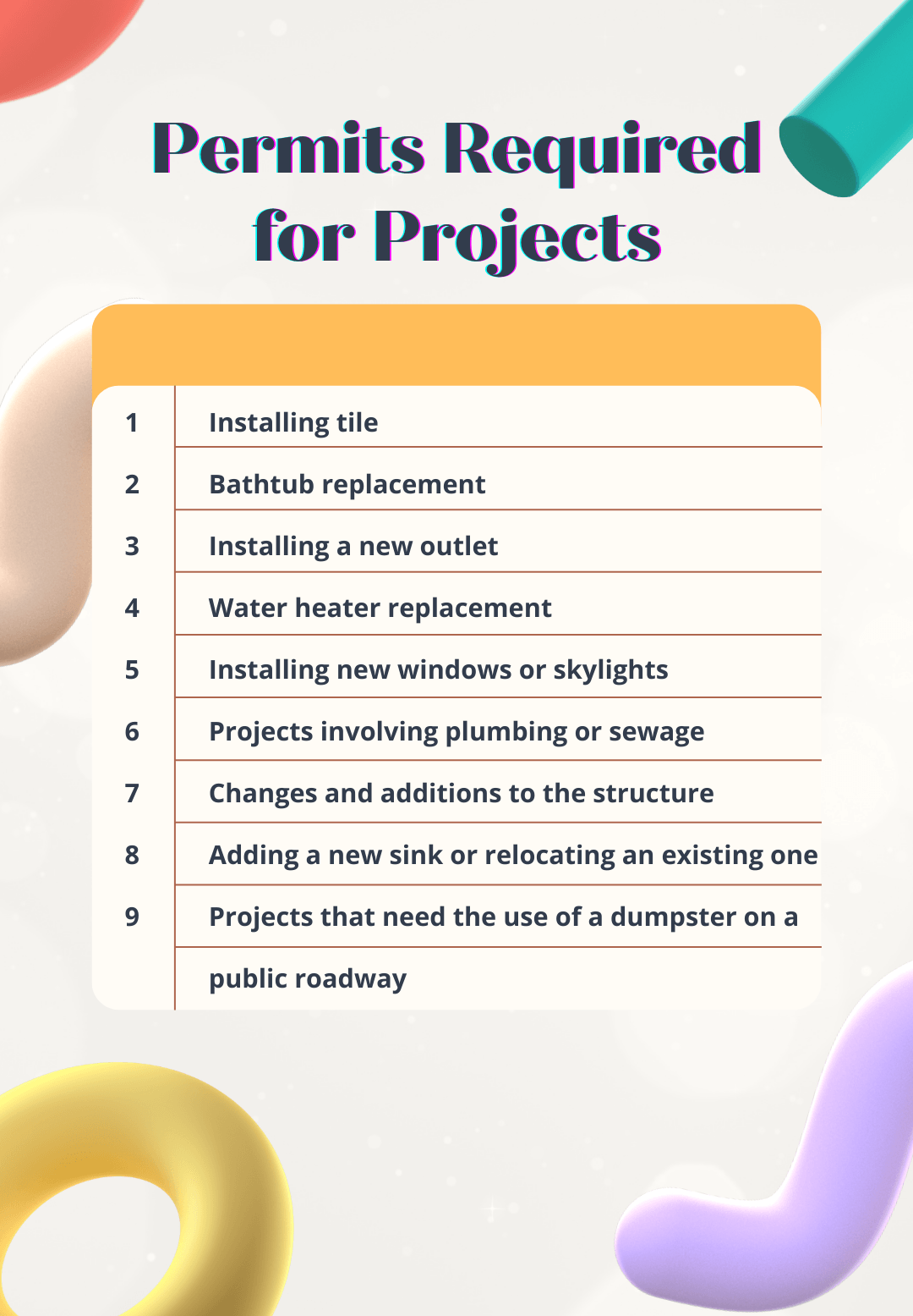 permit required for projects infographic