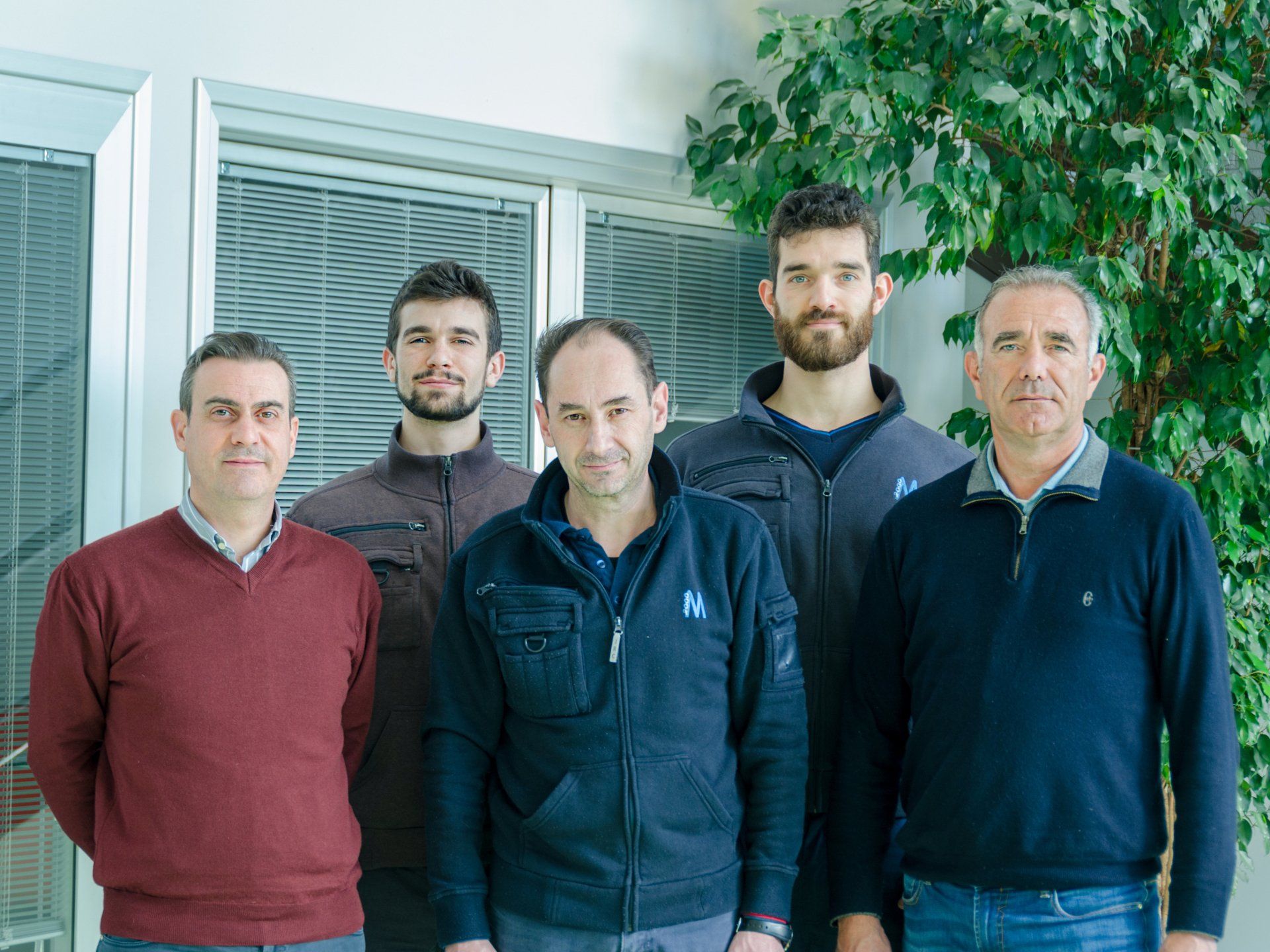 staff of the company of auto feeding machines