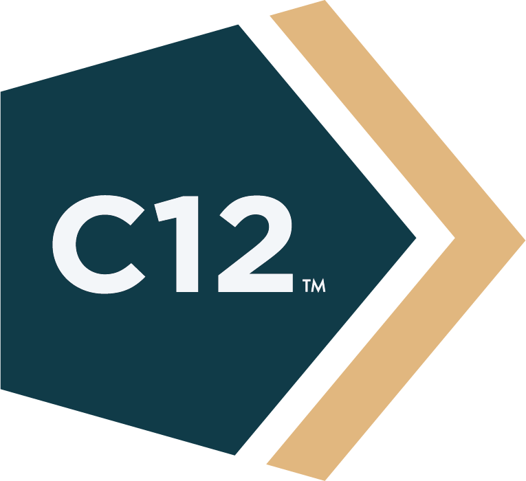 a logo for a company called C12