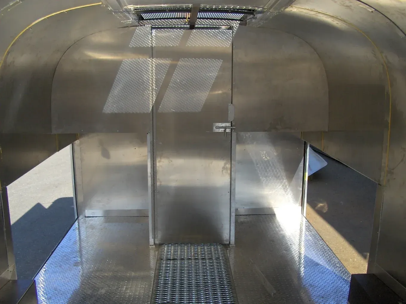 Custom fabricated steel assembly for work truck with precision welded construction