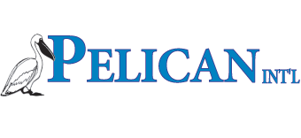 The pelican intl logo has a pelican on it.