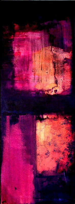 peinture abstraite tons roses