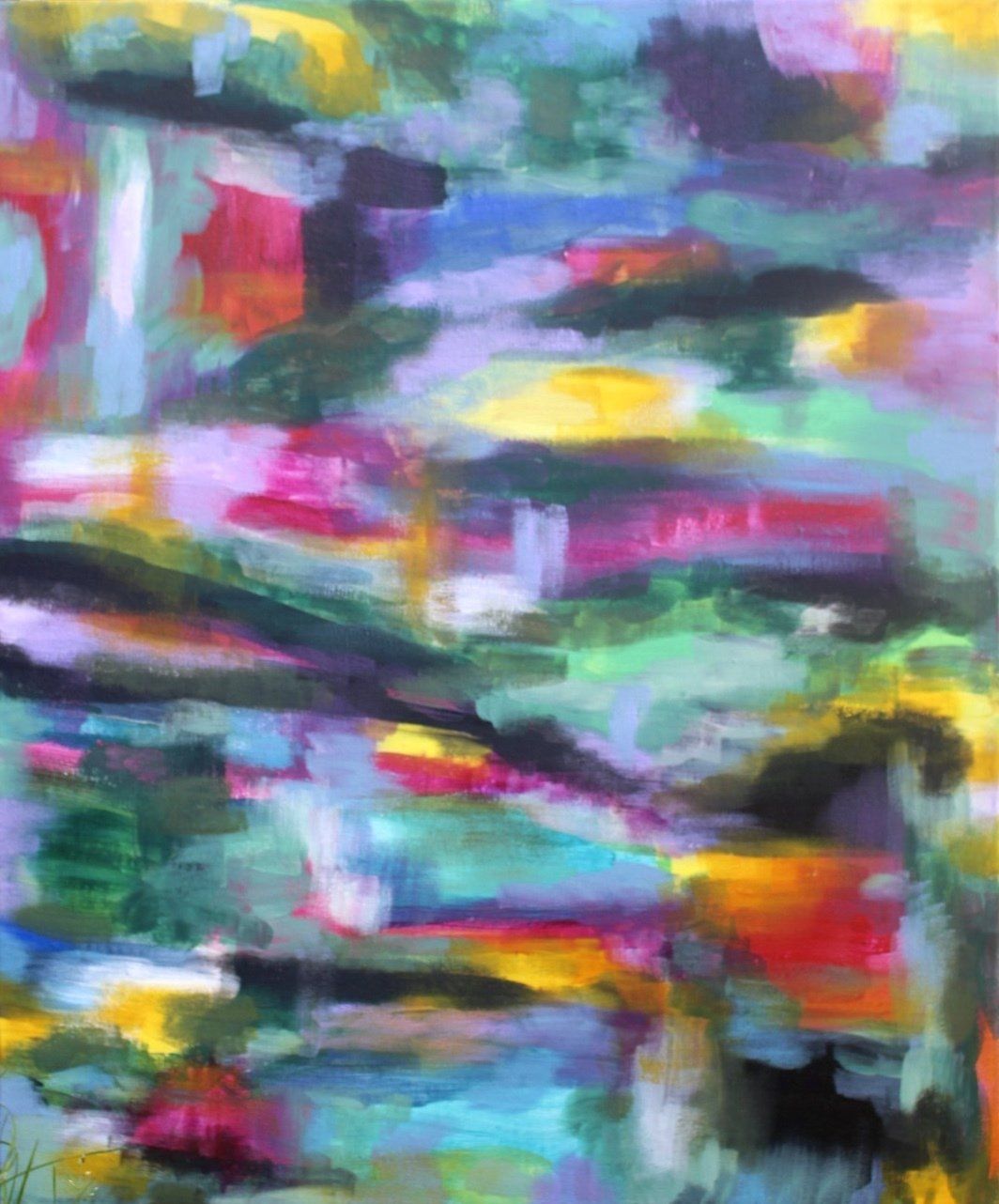 peinture abstraite colorée