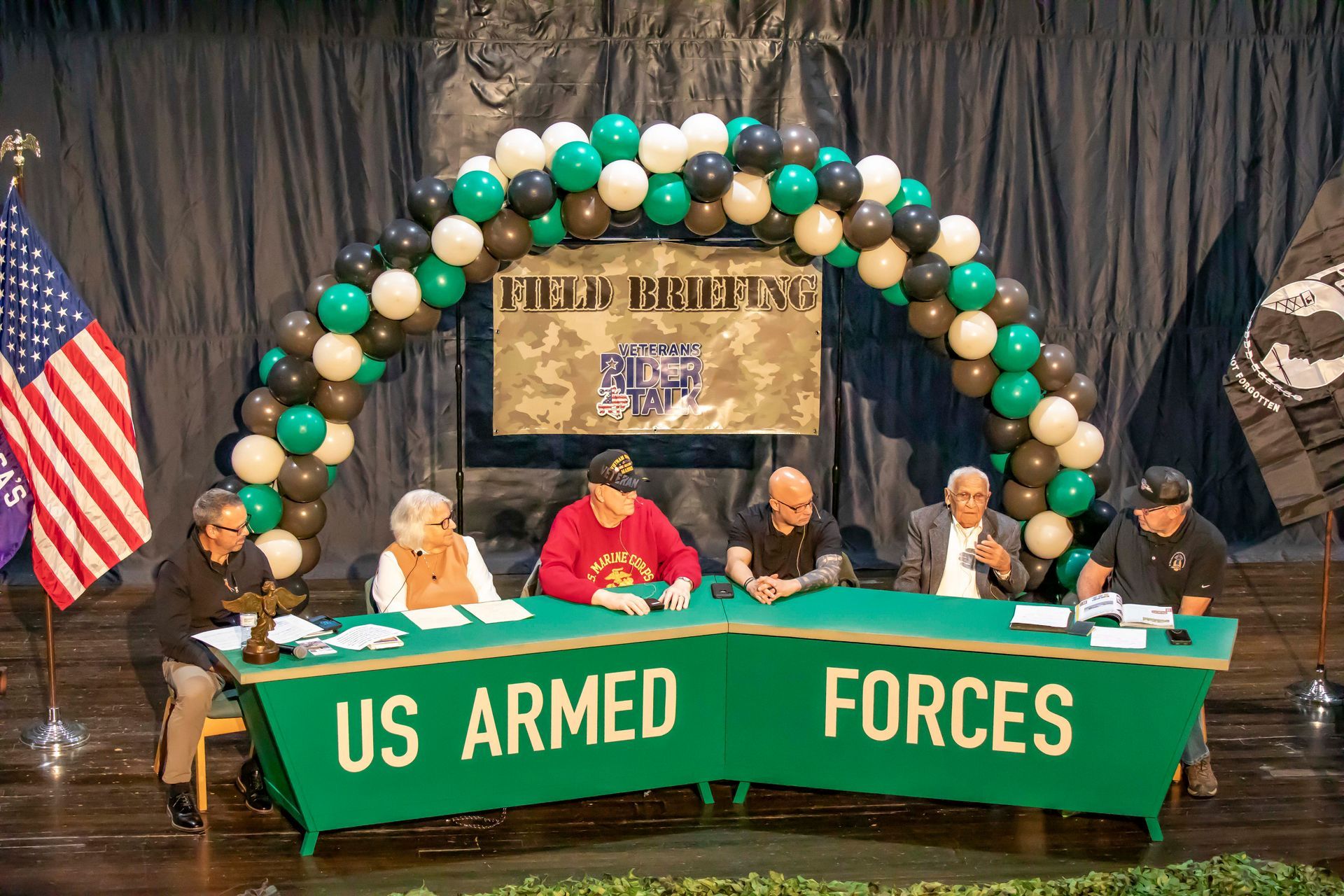 Panel of veterans at a 