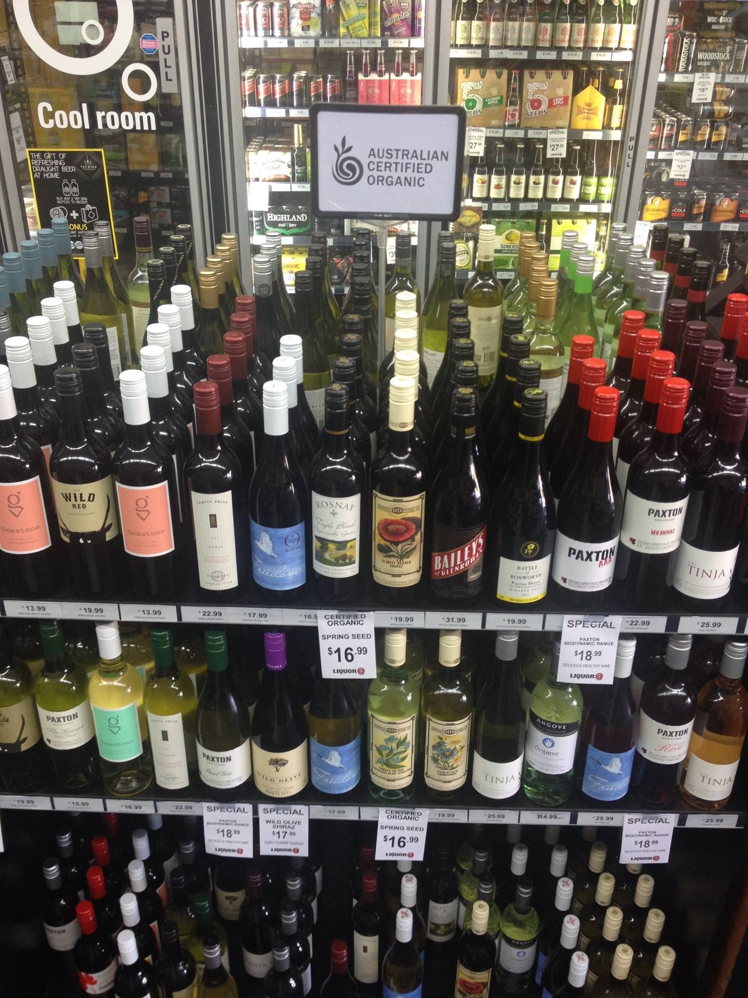 Wine Bottles Displayed on Shelves in a Liquor Store — BYO Cellars in Hamilton, NSW