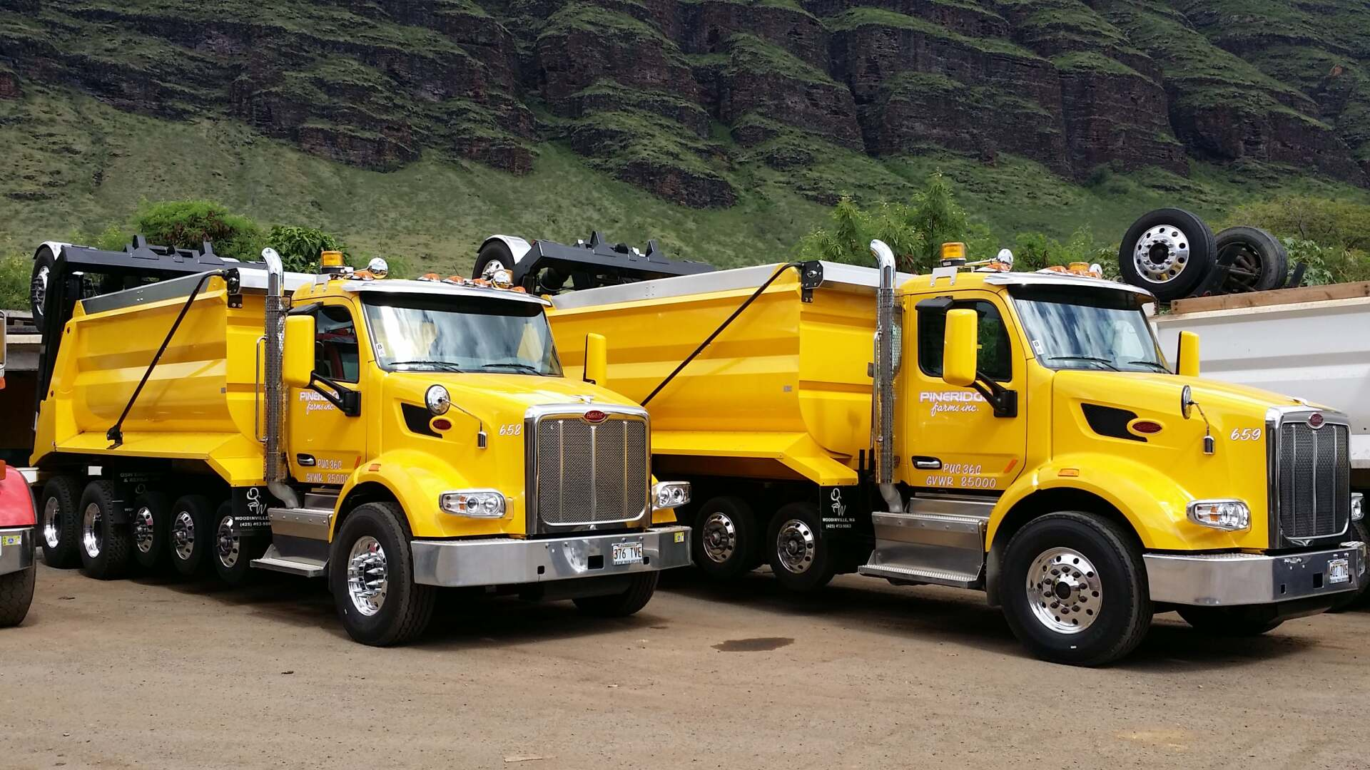yellow trucks