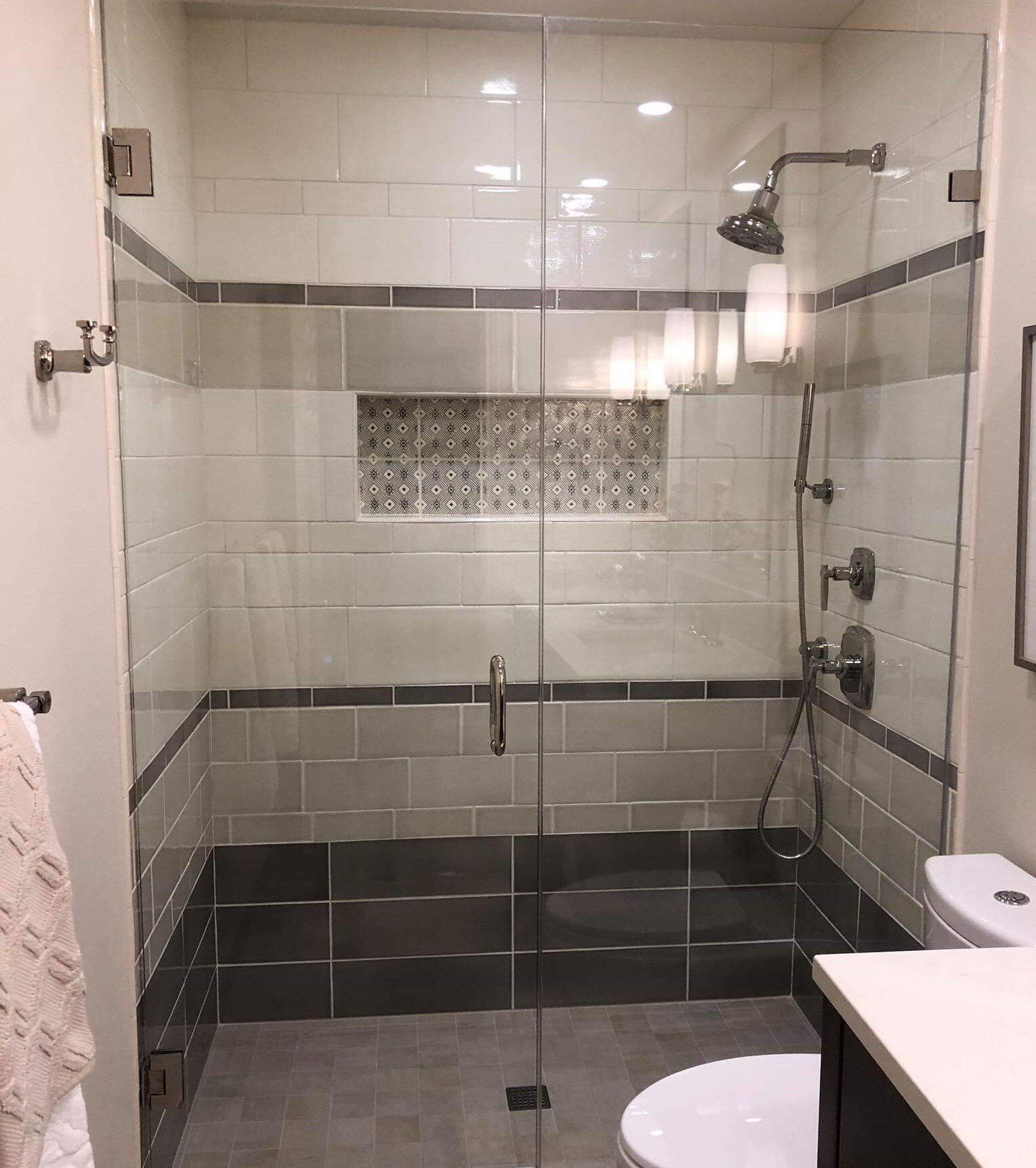 Boise Bathroom Renovations -Small Bath Tile Shower