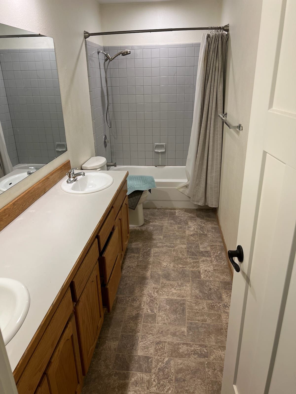 Before Pristine Kitchen and Bath Remodeled this Bathroom