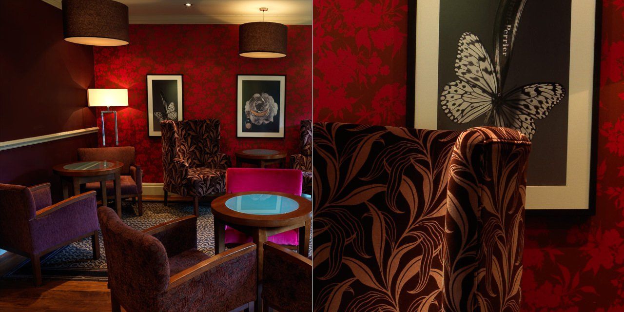 Hotel bar and reception interior design 1