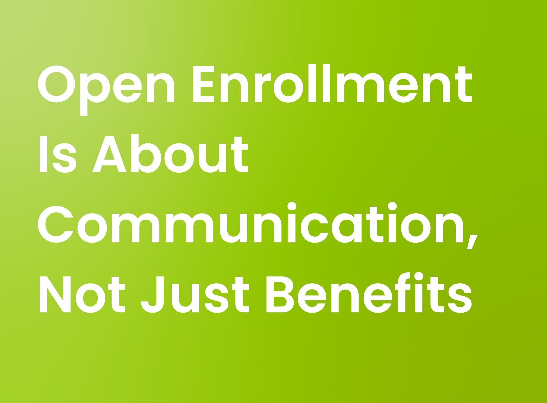 Green background with white text: 