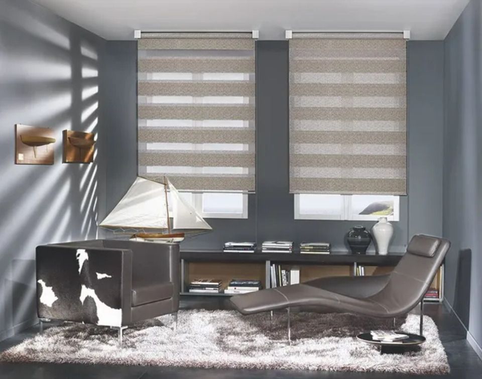 tende per interni a Bologna color tortora a righe