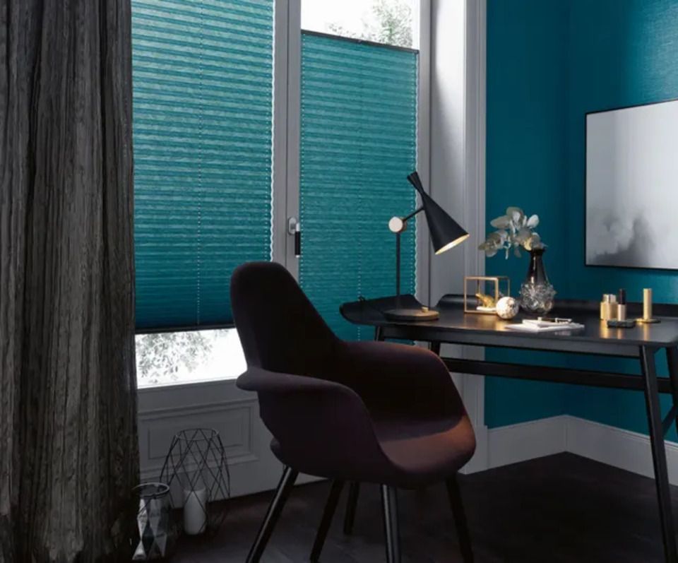 tende per interni a Bologna verde acqua