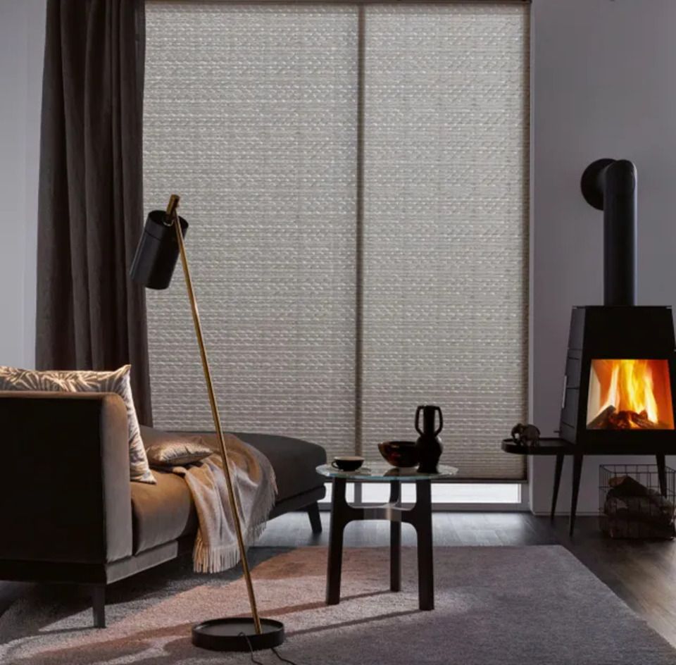 tende per interni a Bologna in stanza con stufa