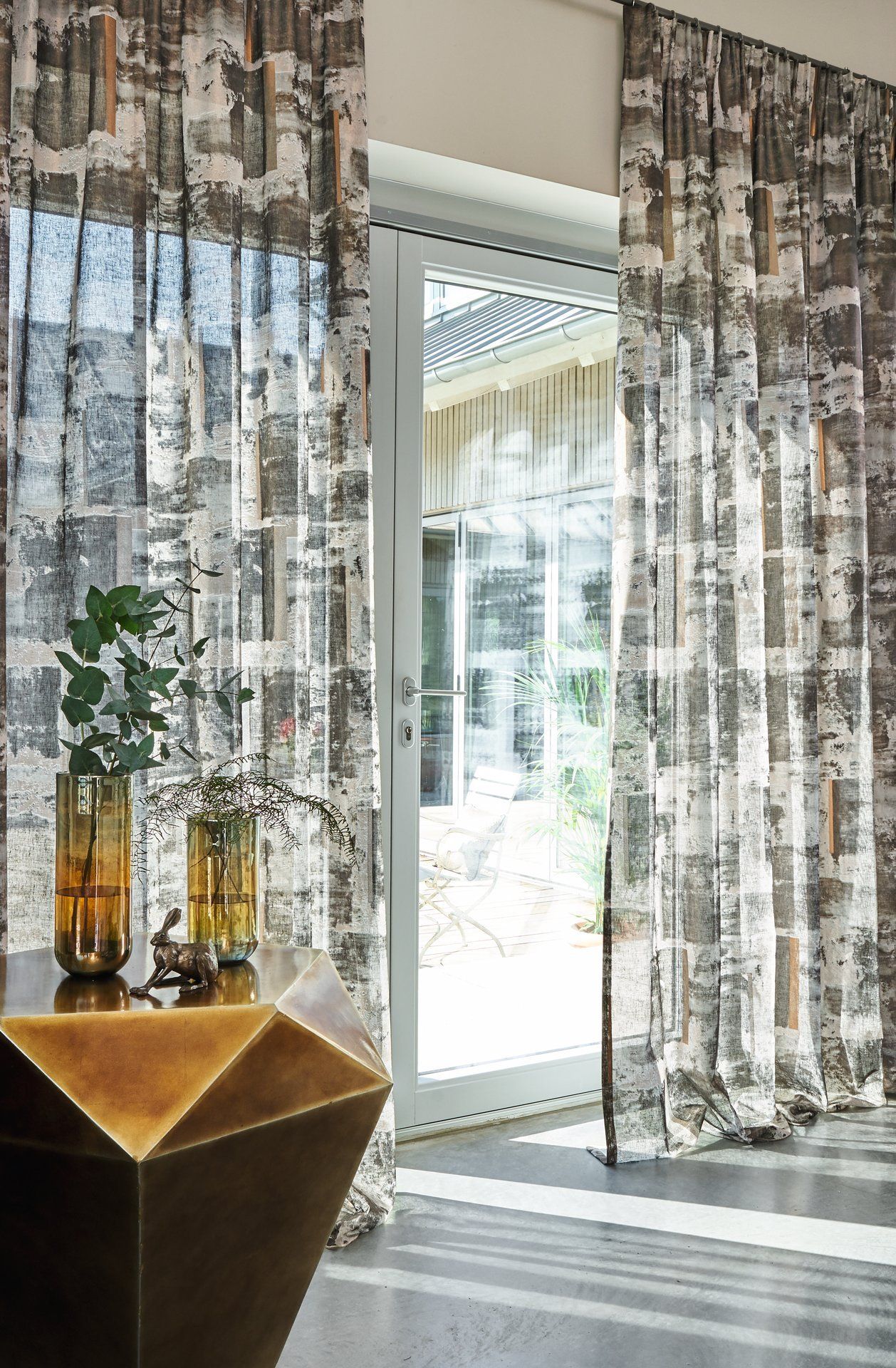 tende a pannello a fantasia