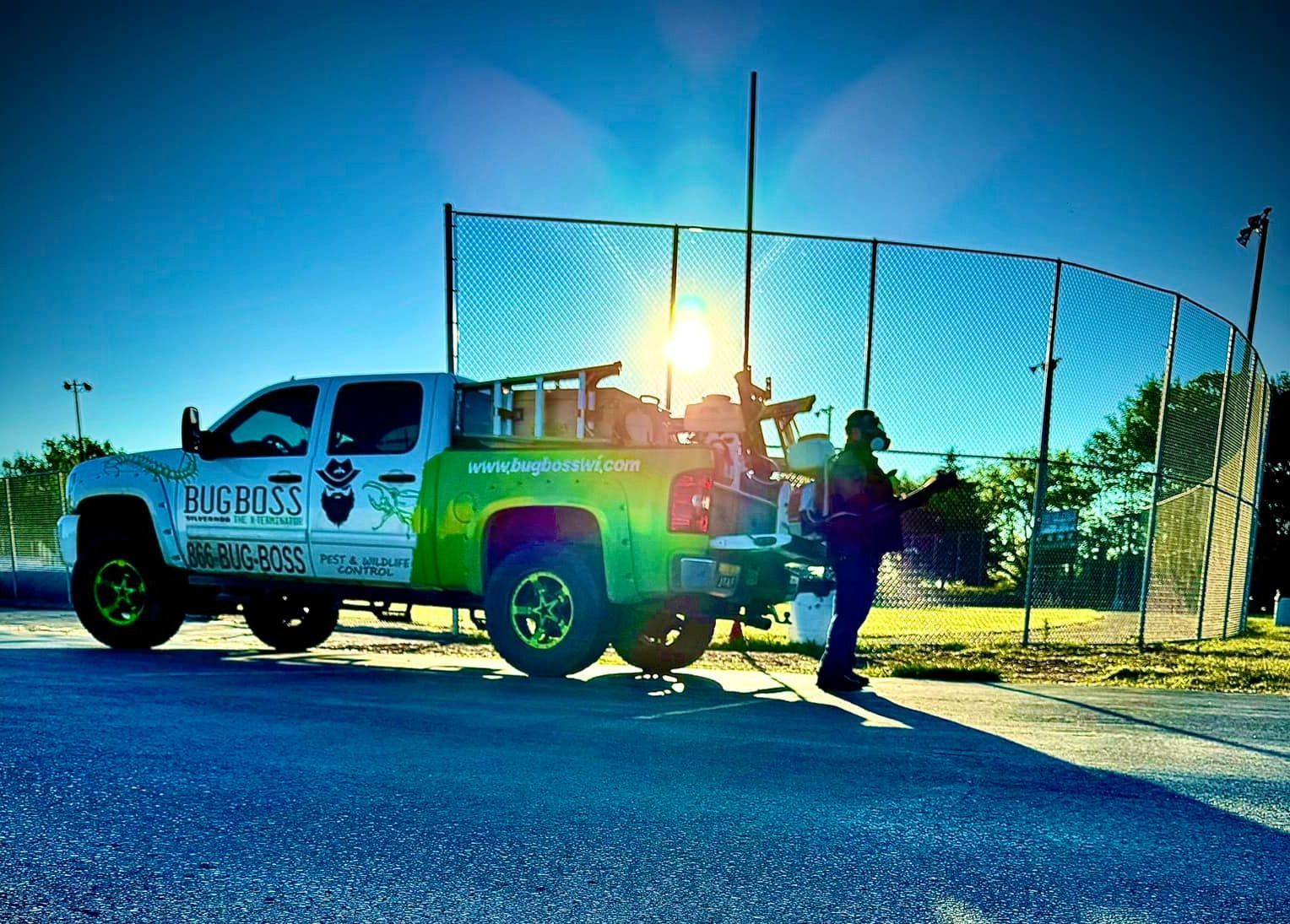 BugBoss's truck and owner