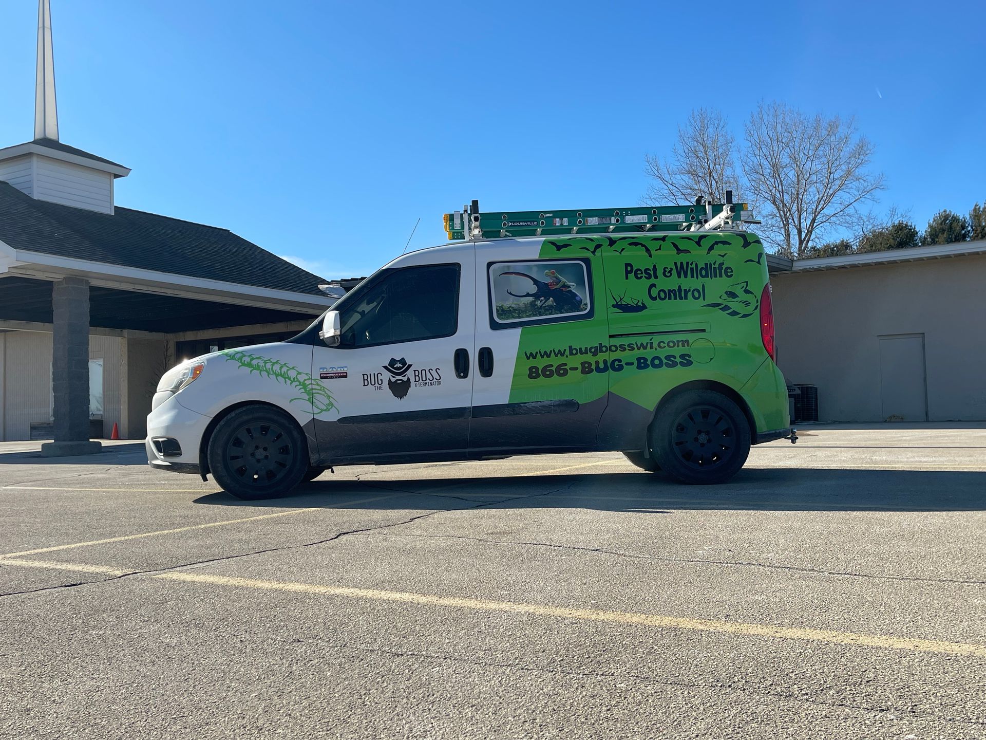 Bug Boss wrapped van