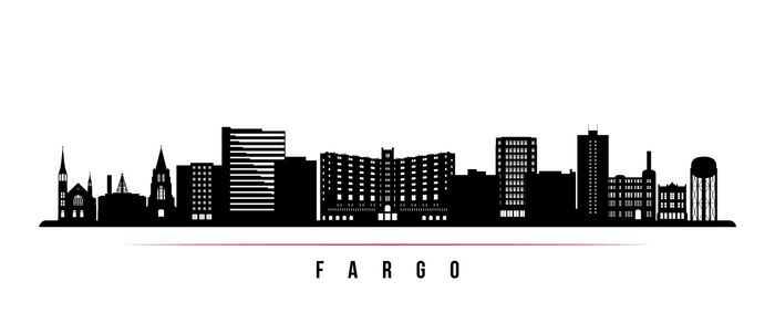 Fargo Skyline Illustration