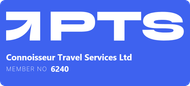 Logo for Connoisseur Travel Services Ltd, with the letters APTS and text 