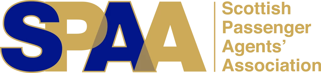 Logo for the Scottish Passenger Agents' Association,