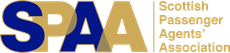 Logo for the Scottish Passenger Agents' Association, 