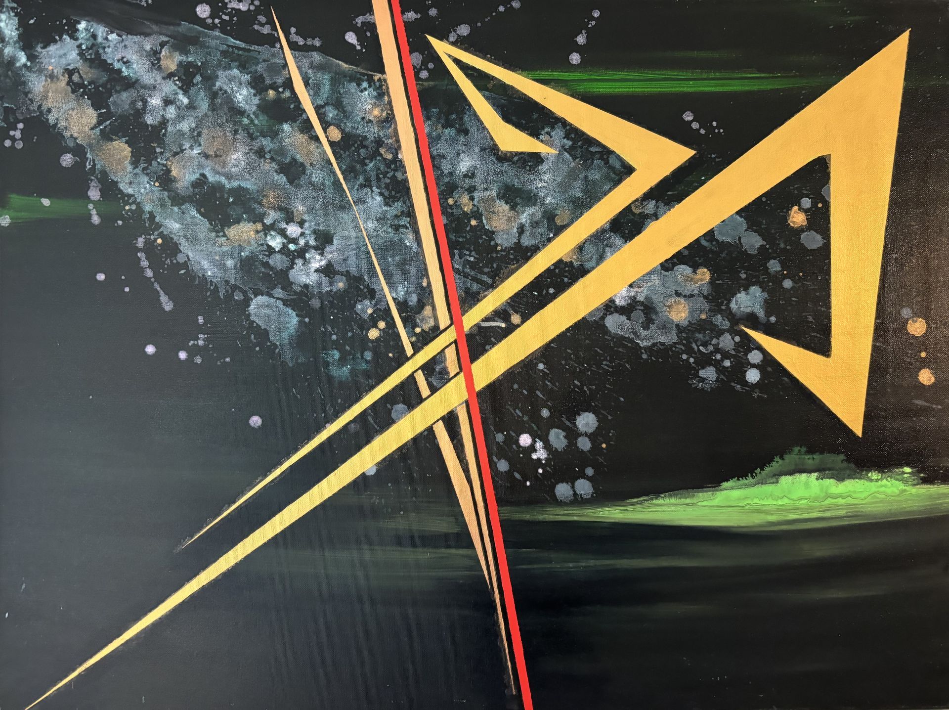 Sharp edges blasting through time and deep space.