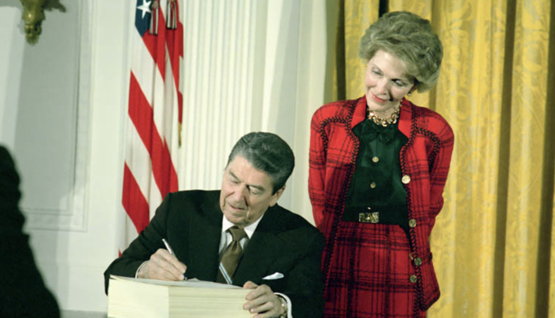 Ronald Reagan signs legislation