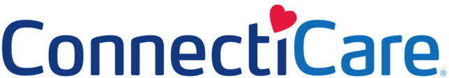ConnectiCare logo with a red heart above the letter