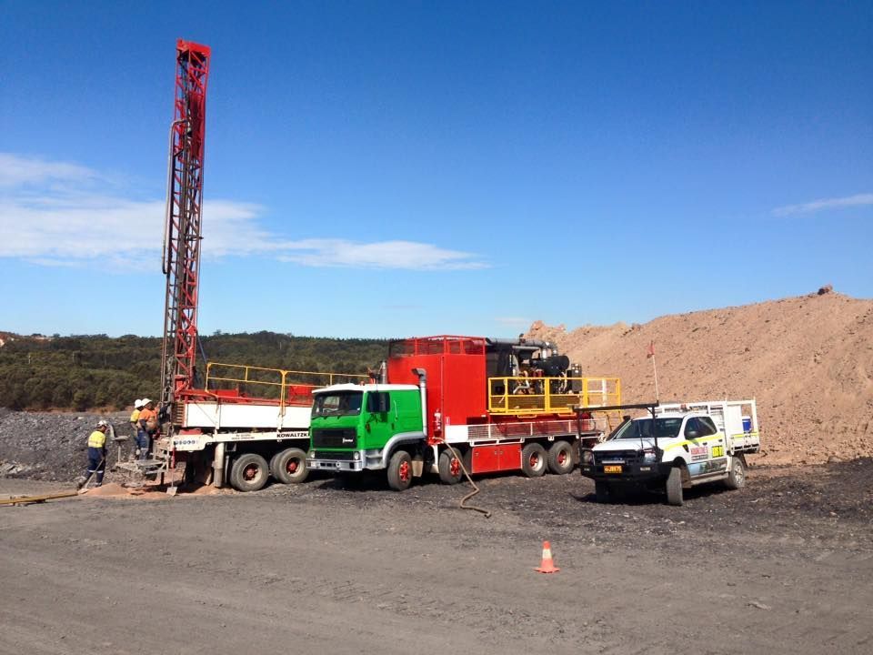Our Drilling Team At Work — Kowaltzke Drilling Services in Gatton, QLD