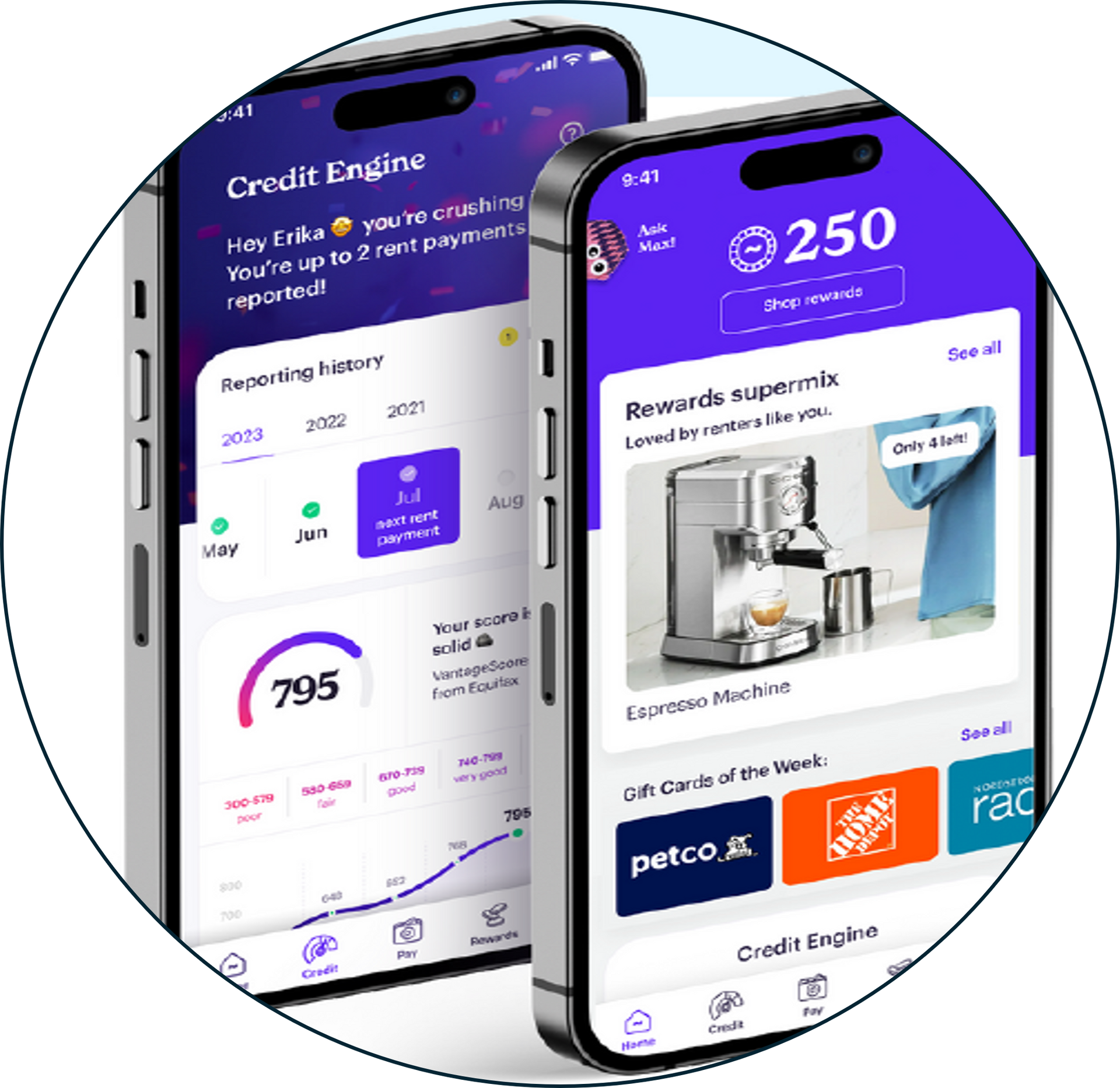 Two phones with specials and points