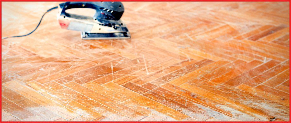 ultra finish floor sanding and polishing electric sander on wooden floor