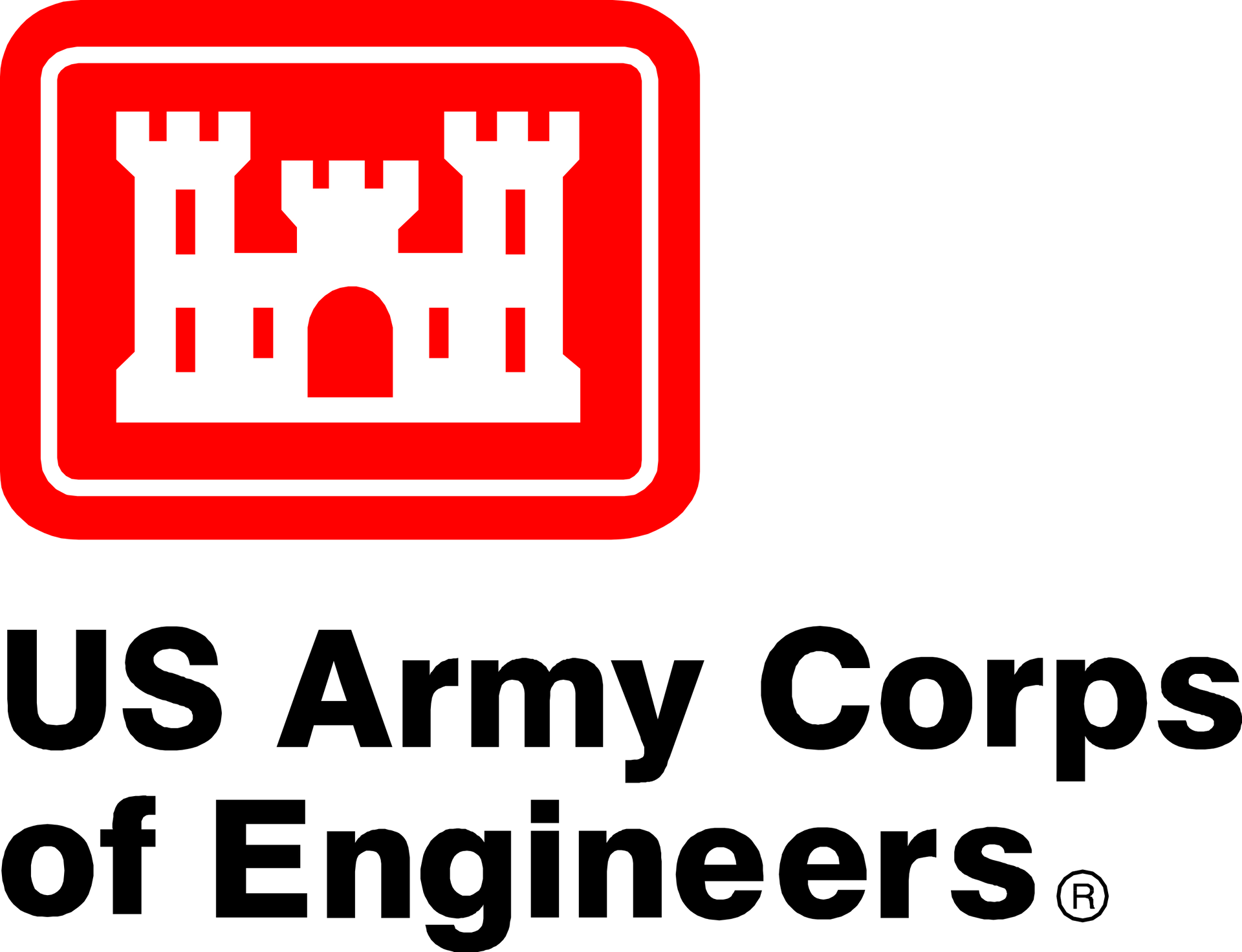 The logo for the us army corps of engineers