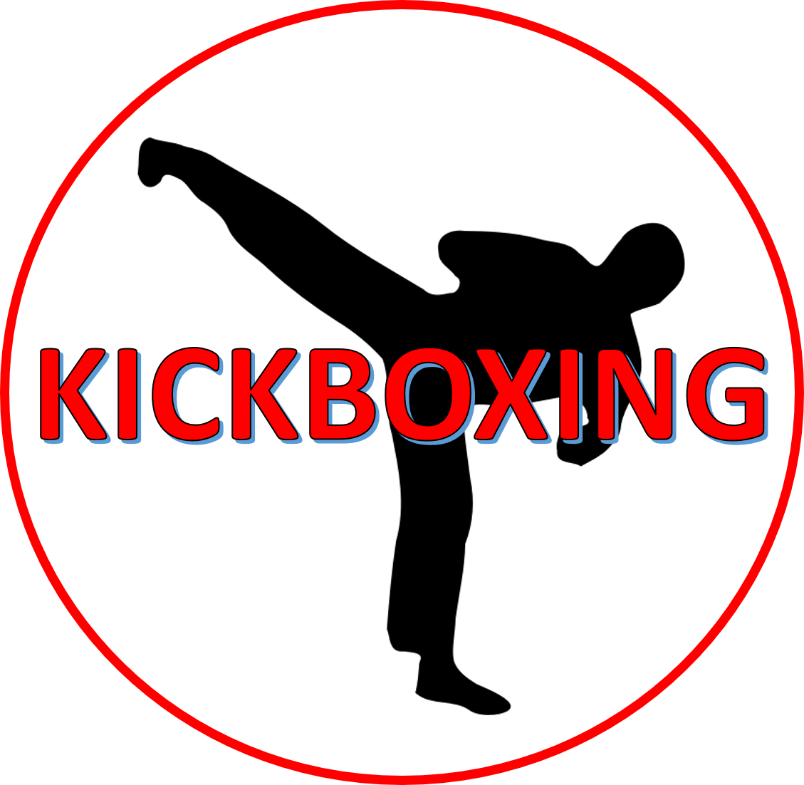 Free kickboxing - Vector Art