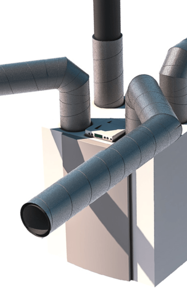 Ubbink Air Excellent 180mm mass flow ductwork