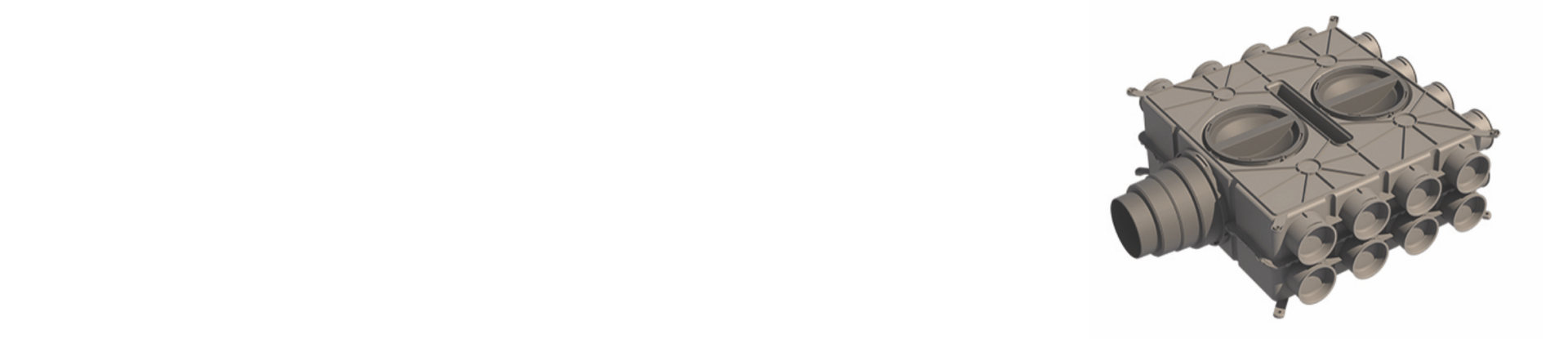 Ubbink Air Excellent Manifold CAD Image of Ubbink Air Excellent Manifold